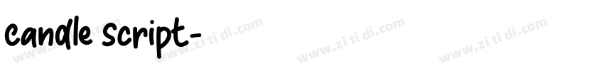 Candle Script字体转换